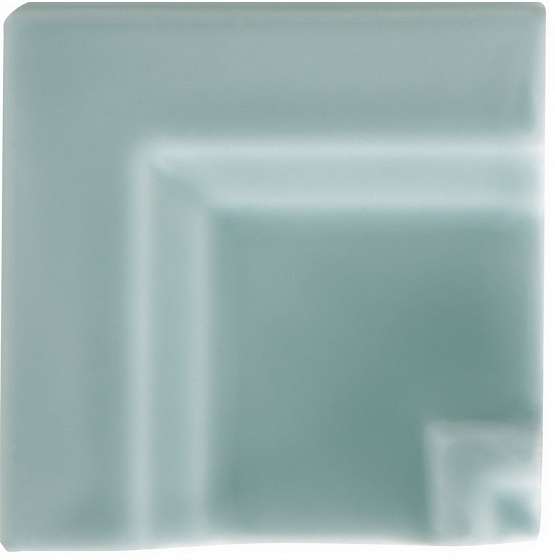 Вставки Adex ADNE5630 Angulo Marco Cornisa Clasica Sea Green, цвет зелёный, поверхность глянцевая, квадрат, 75x75