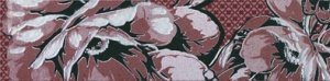 Бордюры Нефрит керамика Аллегро 05-01-1-52-03-47-100-1, цвет бордовый, поверхность глянцевая, прямоугольник, 200x50