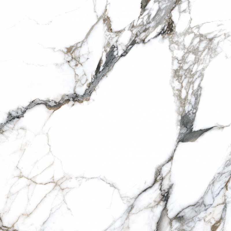 Широкоформатный керамогранит Italica Culcutta Bishkek Polished, цвет белый серый, поверхность полированная, квадрат, 1200x1200