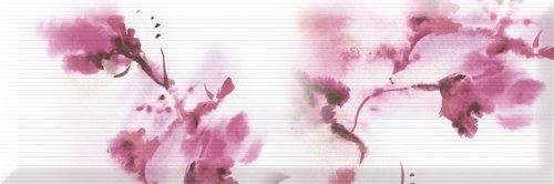 Декоративные элементы Estile Aure Decor Water Flowers 01, цвет розовый, поверхность матовая, прямоугольник, 150x450