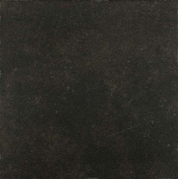 Керамогранит Seranit Belgium Stone Vintage Black, цвет чёрный, поверхность матовая, квадрат, 600x600