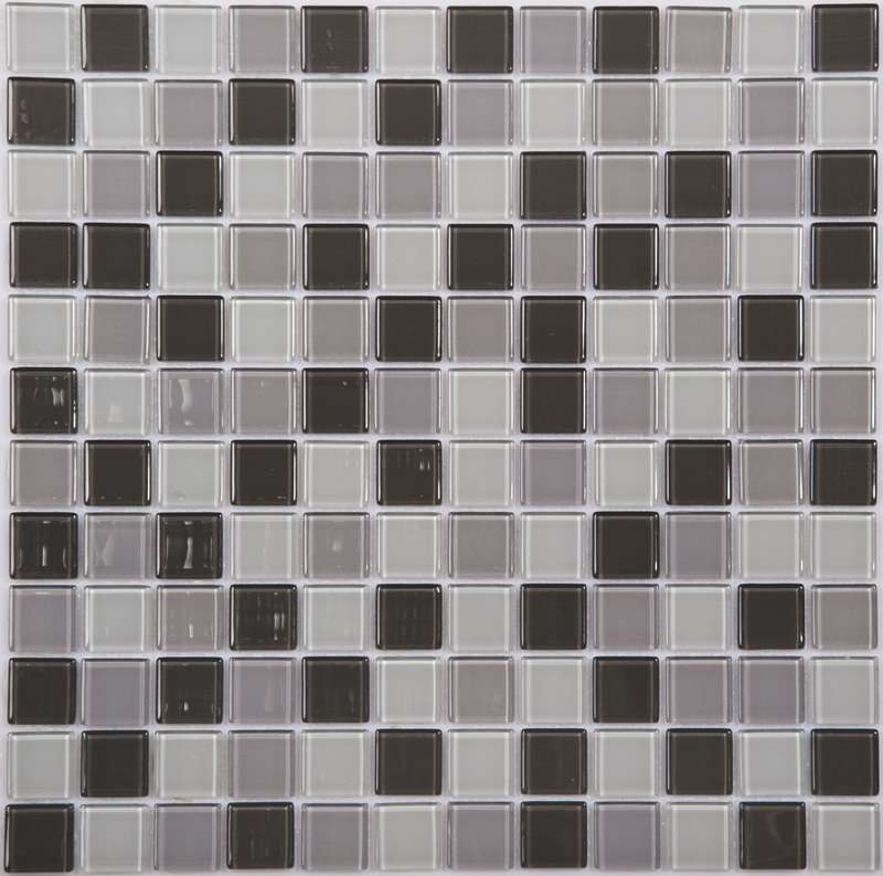 Мозаика NS Mosaic SG-8011, цвет серый, поверхность глянцевая, квадрат, 318x318