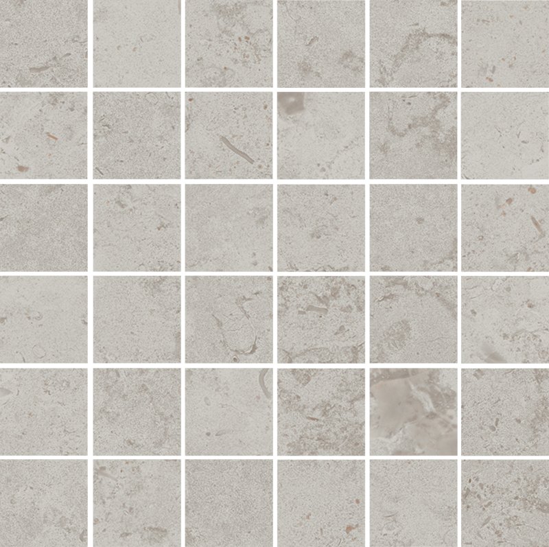 Мозаика Kerama Marazzi Про Лаймстоун серый светлый матовый мозаичный DD2053\MM, цвет серый, поверхность матовая, квадрат, 300x300