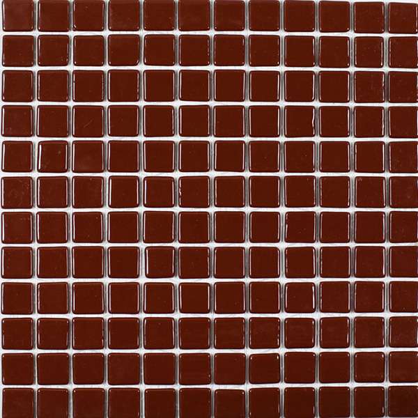 Мозаика Mosavit Monocolores Marron Oscuro MC-801, цвет коричневый, поверхность глянцевая, квадрат, 316x316