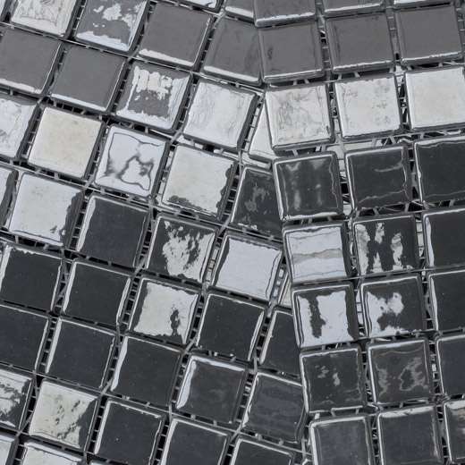 Мозаика Mosavit Metalico Platino, цвет серый, поверхность глянцевая, квадрат, 316x316