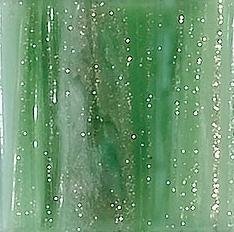 Мозаика JNJ Mosaic Aurora Starcloud 05-268, цвет зелёный, поверхность глянцевая, квадрат, 200x200