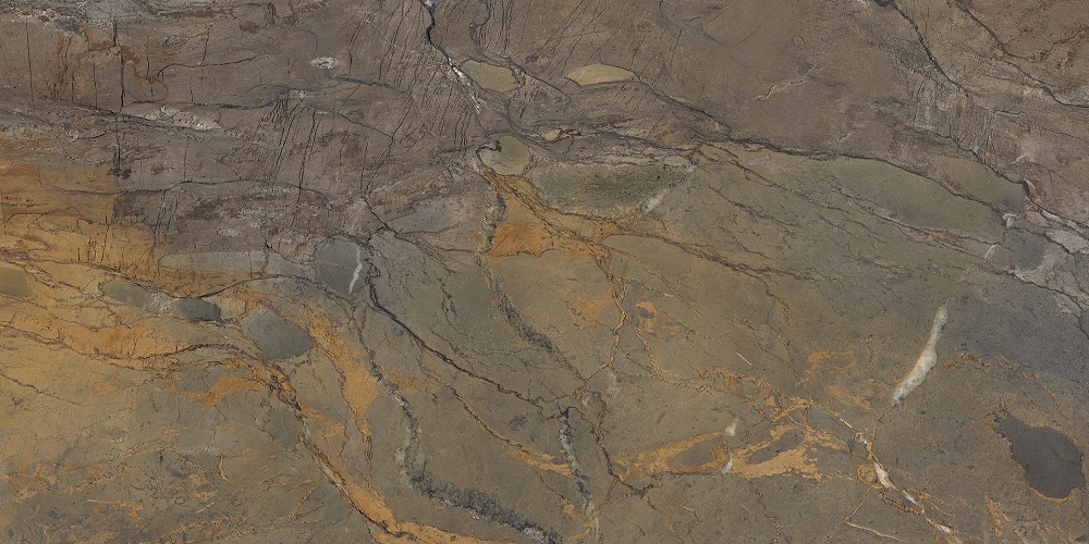 Керамогранит Emilceramica (Acif) Tele Di Marmo Reloaded Fossil Brown Malevic Lapp E0E7, цвет коричневый, поверхность лаппатированная, прямоугольник, 600x1200