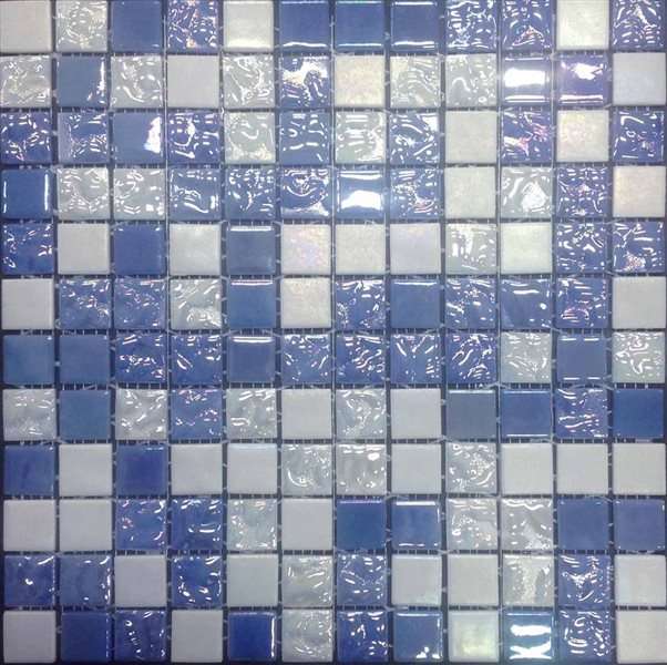 Мозаика Mosavit Trendy Celeste, цвет голубой, поверхность глянцевая, квадрат, 316x316