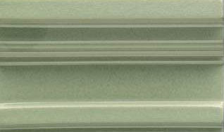 Бордюры Grazia Essenze Capitello Felce Craquele CAP08, цвет зелёный, поверхность глянцевая, прямоугольник, 75x130