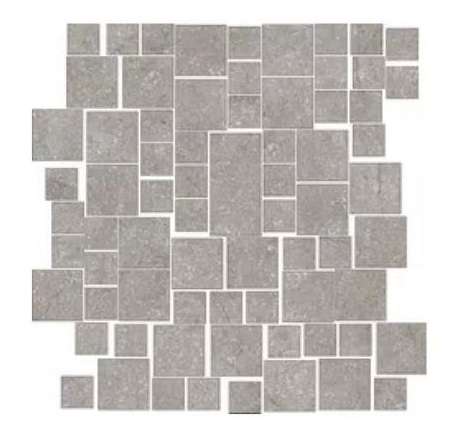 Мозаика Cerim Stone Life Blocks Haze 779346, цвет серый, поверхность матовая, квадрат, 335x370