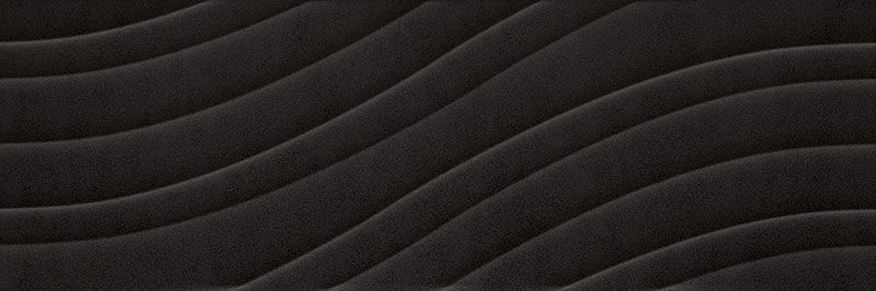 Керамическая плитка Paradyz Glitter Mood Nero Sciana C Struktura Rekt., цвет чёрный, поверхность структурированная, прямоугольник, 298x898