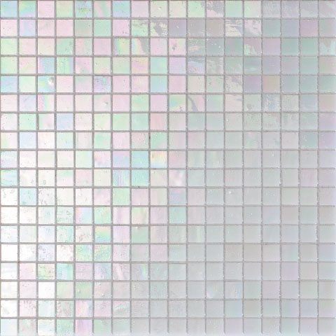 Мозаика Alma Mosaic Smalto SM16, цвет белый, поверхность глянцевая, квадрат, 150x150