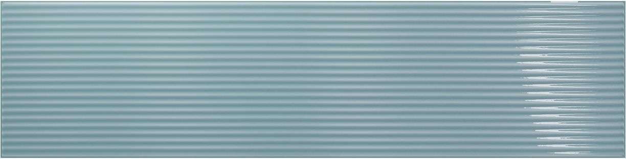 Керамическая плитка Amadis Плитка Stripes Soft Blue 8436552229552, цвет голубой, поверхность глянцевая рельефная, прямоугольник, 65x261