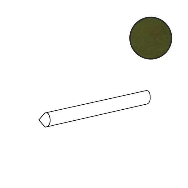 Спецэлементы Equipe Fango Jolly Green Gloss 30839, цвет зелёный, поверхность глянцевая, , 12x200