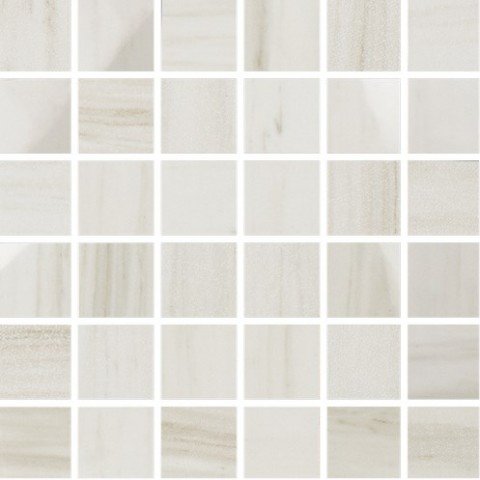 Мозаика Impronta Lux Experience Helsinki White Mos Mix MW033MM, цвет белый, поверхность матовая лаппатированная структурированная, квадрат, 300x300