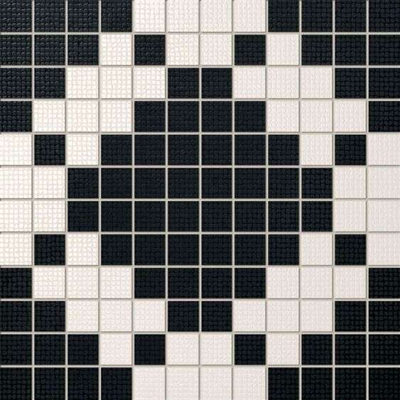 Мозаика Maciej Zien Monaco Ms-Rivage 5, цвет чёрно-белый, поверхность глянцевая, квадрат, 298x298