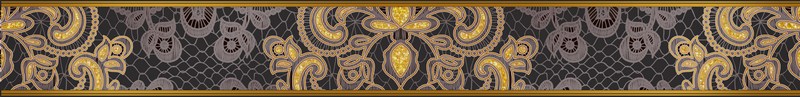 Бордюры Piastrella Дамаск Барокко Бордюр 1, цвет разноцветный, поверхность матовая, прямоугольник, 60x500