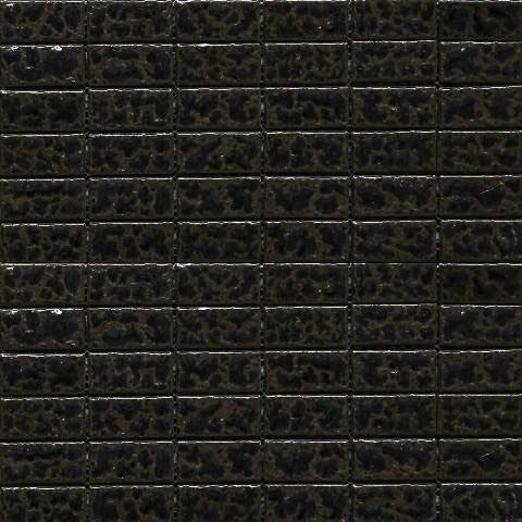 Мозаика Gaudi Brik-6(4), цвет чёрный, поверхность глянцевая, квадрат, 298x298
