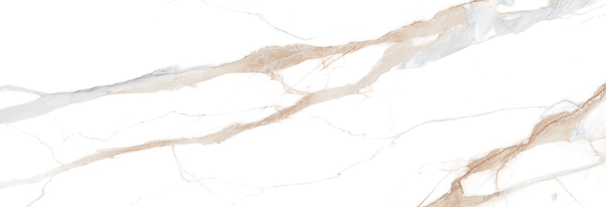 Широкоформатный керамогранит TAU Materia Calacatta Nat., цвет белый, поверхность матовая, прямоугольник, 1000x3000