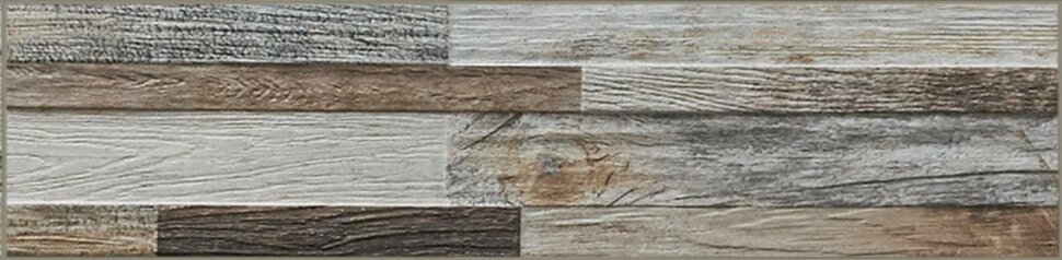 Керамическая плитка RHS Rondine Inwood 3D Beige J87172, цвет коричневый, поверхность 3d (объёмная), прямоугольник, 150x610