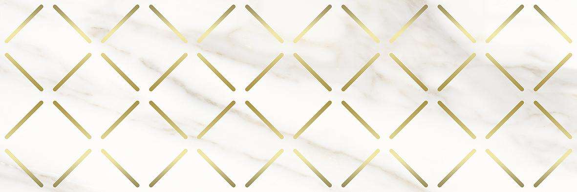 Декоративные элементы Laparet Aragon Декор Белый, цвет белый золотой, поверхность глянцевая, прямоугольник, 200x600