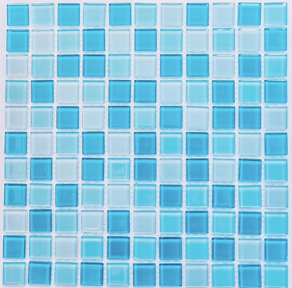 Мозаика Bonaparte Bonaparte Marina, цвет голубой, поверхность глянцевая, квадрат, 300x300