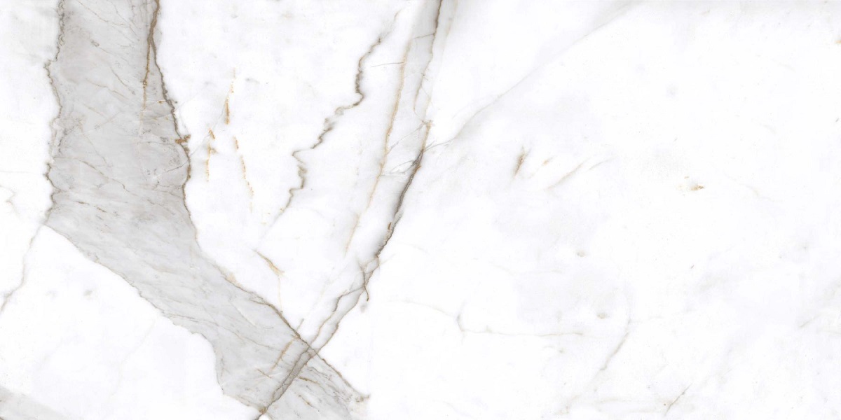 Керамогранит Maimoon Maimoon Sives White Glossy, цвет белый, поверхность глянцевая, прямоугольник, 600x1200