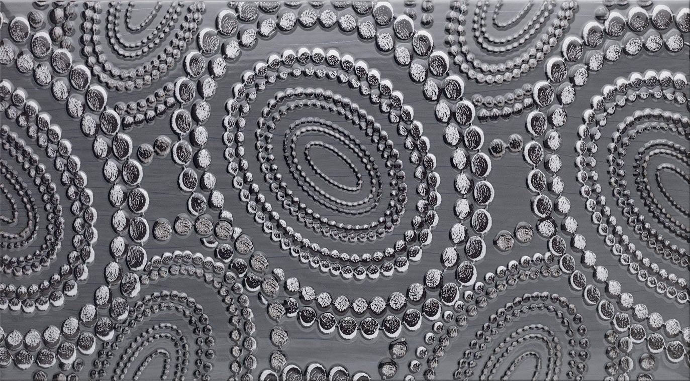Декоративные элементы Cinca Ophelia Hestia Anthracite 3057/008, цвет чёрный, поверхность глянцевая, прямоугольник, 250x450