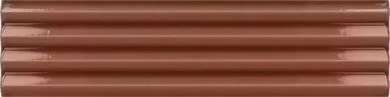 Керамическая плитка Equipe Costa Nova Terra Praria Glossy 28480, цвет коричневый, поверхность глянцевая 3d (объёмная), прямоугольник, 50x200