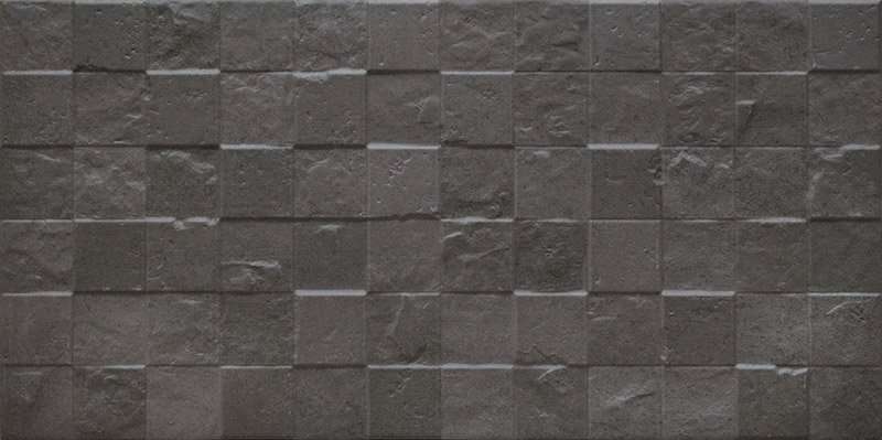 Мозаика Cifre Block Nordic Antracite, цвет чёрный, поверхность рельефная, прямоугольник, 300x600