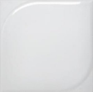 Керамическая плитка Wow Essential Leaf L White Gloss 105131, цвет белый, поверхность глянцевая, квадрат, 250x250