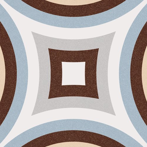 Декоративные элементы Vives 1900 Dorda Celeste, цвет разноцветный, поверхность матовая, квадрат, 200x200