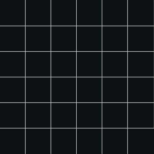 Мозаика Ce.Si Matt Nero Rete 5x5, цвет чёрный, поверхность матовая, квадрат, 300x300