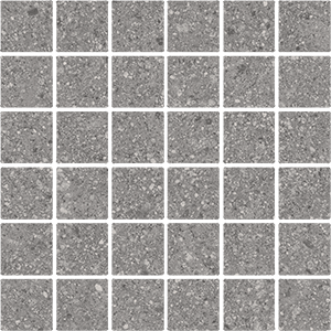 Мозаика Vives Gea Mosaico AB|C Gris, цвет серый, поверхность матовая, квадрат, 300x300