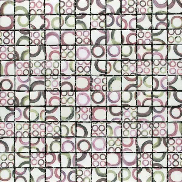 Мозаика Mosavit Graphic Tate, цвет фиолетовый, поверхность матовая, квадрат, 316x316