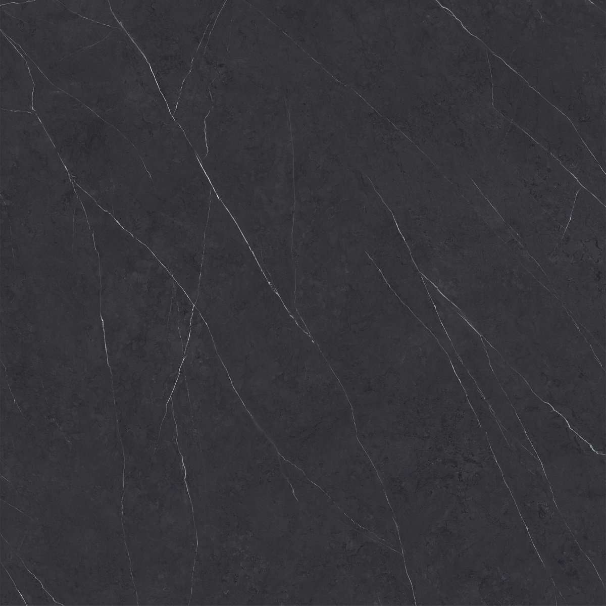 Керамогранит Urbatek Liem Black Polished (6 мм) 100253398, цвет чёрный, поверхность полированная, квадрат, 1200x1200