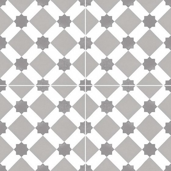Декоративные элементы Dual Gres Chic Howard Grey, цвет серый, поверхность матовая, квадрат, 450x450