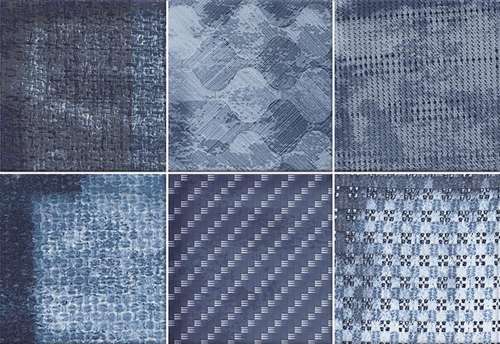 Керамическая плитка Vives Hanami Haiku Indigo VIV-HAN-002, цвет синий, поверхность глянцевая, прямоугольник, 230x335