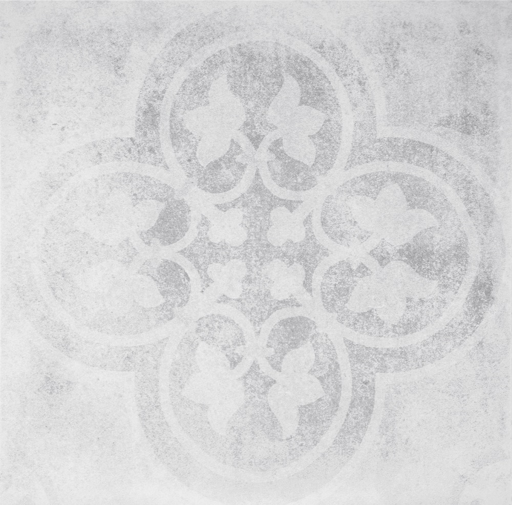 Декоративные элементы Terratinta Betonepoque White-Grey Emma 03 TTBEWG03N, цвет серый, поверхность матовая, квадрат, 200x200