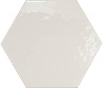 Керамогранит Equipe Hexatile Blanco Brillo 20519, цвет белый, поверхность лаппатированная, шестиугольник, 175x200