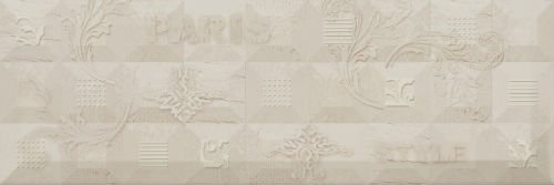 Мозаика Estile Decor Paris B27, цвет бежевый, поверхность матовая, прямоугольник, 150x450