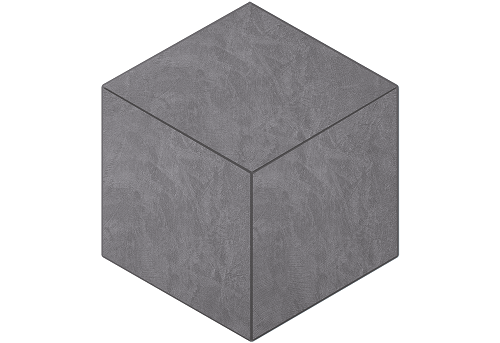 Мозаика Ametis By Estima Spectrum Graphite SR06 Cube Неполированный 29x25x10 39044, цвет серый, поверхность матовая, шестиугольник, 250x290