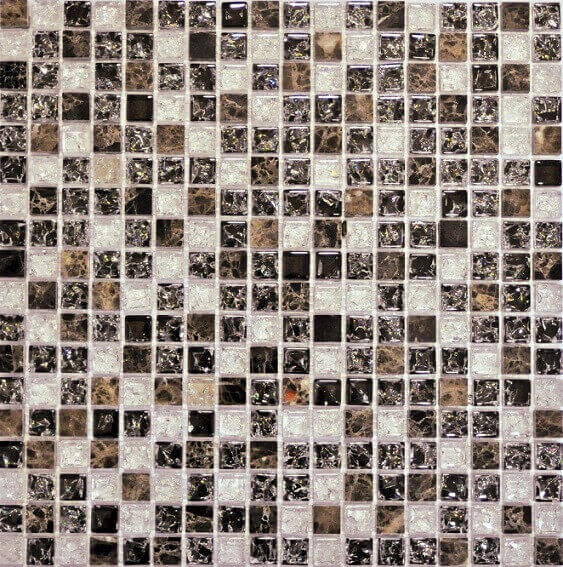 Мозаика Q-Stones QSG-010-15/8, цвет разноцветный, поверхность глянцевая, квадрат, 305x305