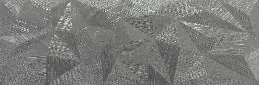 Декоративные элементы Saloni Glaze Radiance Plata, цвет серый, поверхность глянцевая, прямоугольник, 295x901