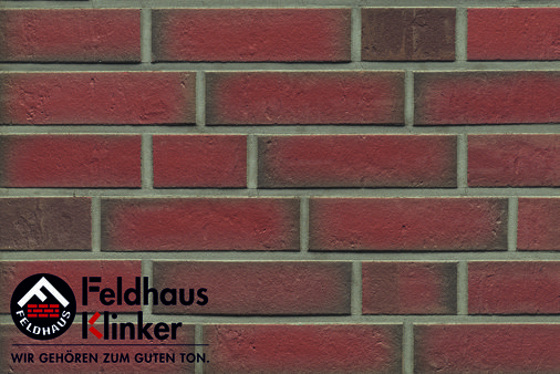 Клинкер Feldhaus Klinker Accudo Ardor R716DF14, цвет терракотовый, поверхность матовая, под кирпич, 52x240