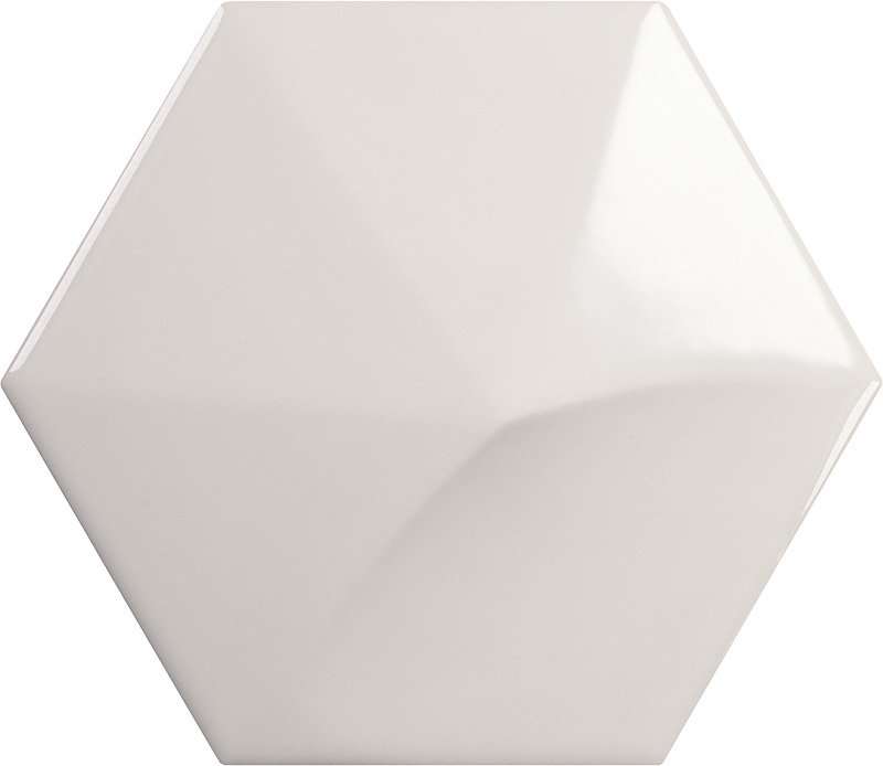 Керамическая плитка Equipe Magical 3 Oberland Greige 24434, цвет бежевый, поверхность глянцевая 3d (объёмная), шестиугольник, 107x124