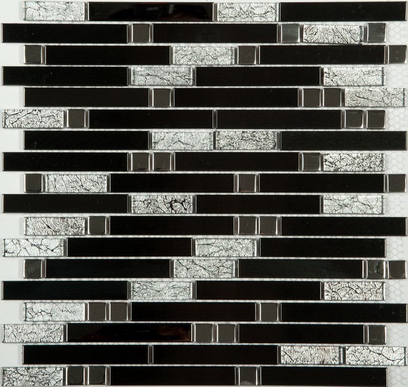 Мозаика NS Mosaic MS-606, цвет чёрно-белый, поверхность матовая, прямоугольник, 305x298