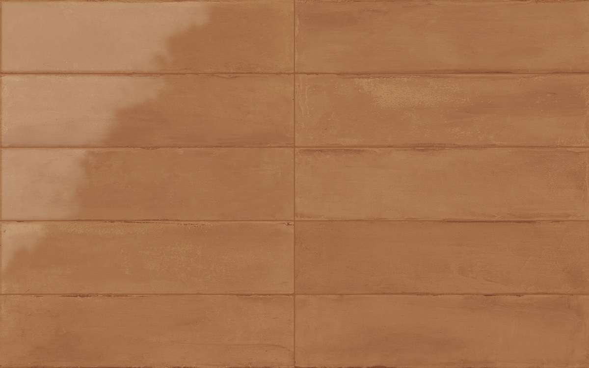 Керамическая плитка Iris Elementi Cotto Naturale 537020, цвет оранжевый, поверхность матовая, прямоугольник, 75x300