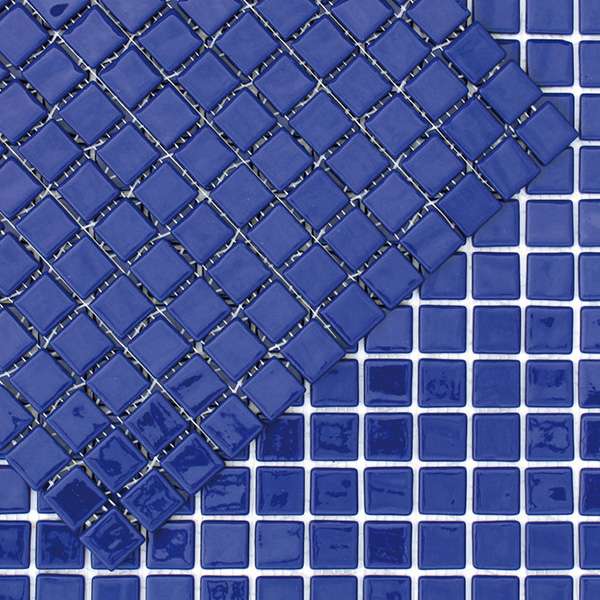 Мозаика Mosavit Monocolores Azul Marino MC-202, цвет синий, поверхность глянцевая, квадрат, 316x316