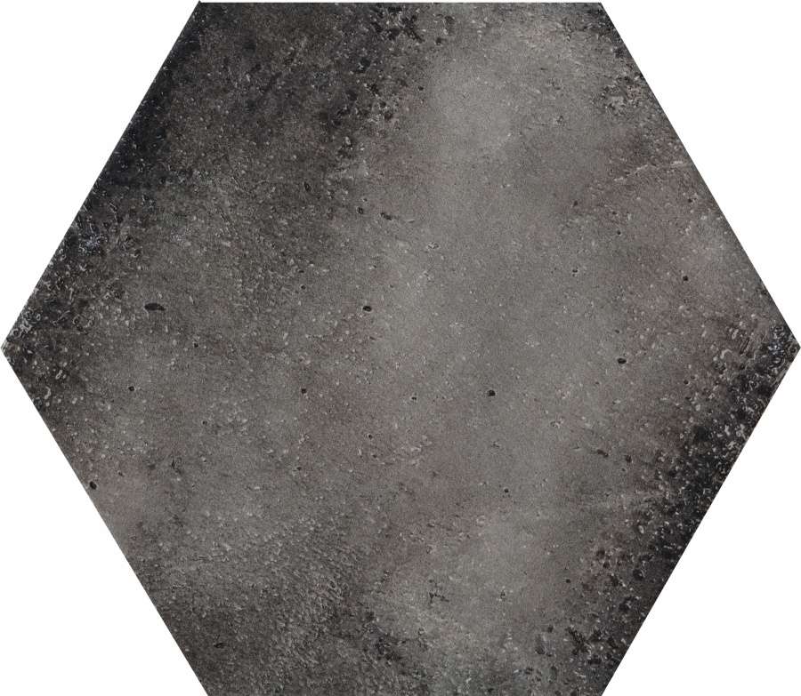 Керамогранит Cir Fuoritono Esagona Nero Opaco Matt 1072711, цвет чёрный, поверхность матовая, шестиугольник, 240x277